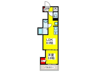 Fasecia Wakae【1階】の間取り
