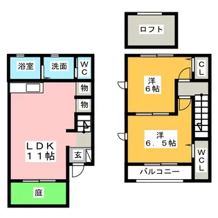 愛知県名古屋市中川区柳島町5【一戸建】の間取り