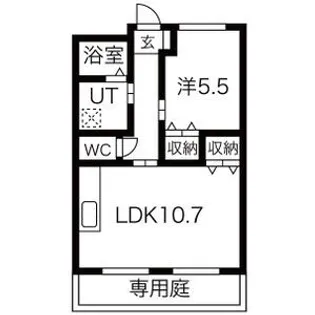 プリマヴェーラ・ワン【1階】の間取り