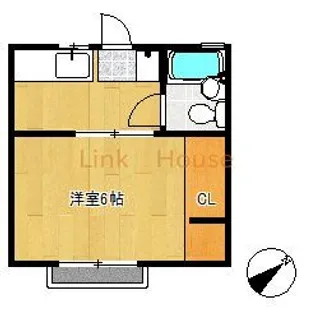 シングルハウス西葛西【1階】の間取り