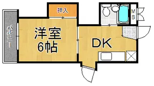 南塚口アベニュー【4階】の間取り
