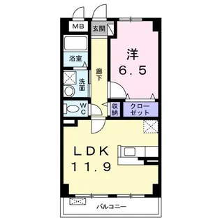 リバティー・スペースV【3階】の間取り