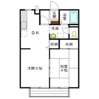 ファミール下加茂II B【1階】の間取り