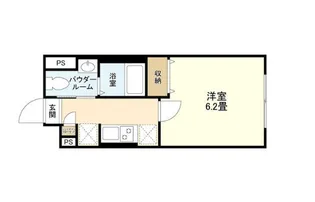ウェルスクエアイズム馬込【2階】の間取り