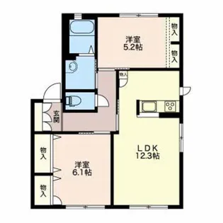 アニマル・ワン G【1階】の間取り