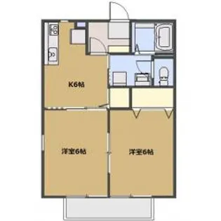 ハニーハイム【2階】の間取り