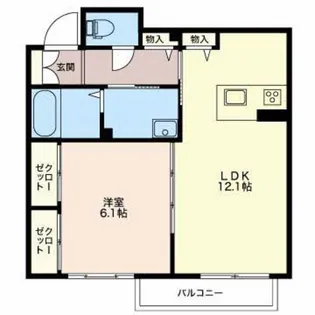 アイリス【2階】の間取り