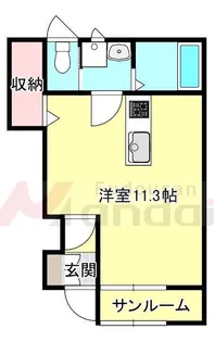 ソラティオII【1階】の間取り