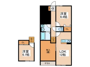 サンフォレスト白山 C【1階】の間取り