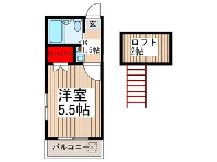 グリ-ンリ-フ【1階】の間取り
