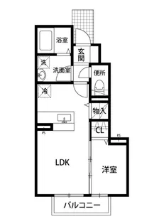 Lily-BE安江【1階】の間取り