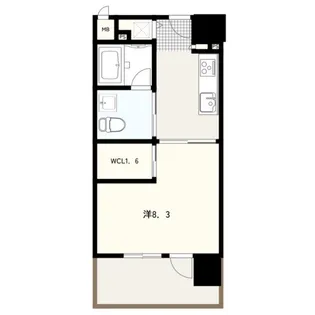 エイペックス東心斎橋II【3階】の間取り