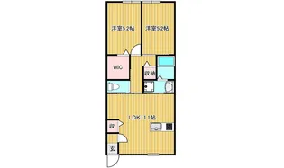 CASTELLO D棟【2階】の間取り