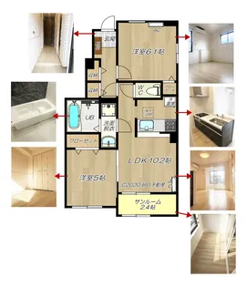 シャン・ド・フルール・II棟【1階】の間取り