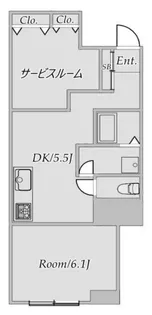 メゾンド山王【1階】の間取り