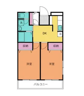 ハイツサンモール【1階】の間取り