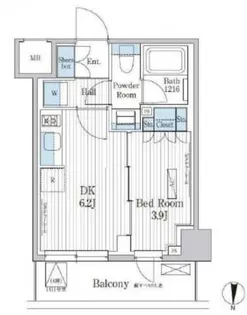 パークアクシス東陽町レジデンス【14階】の間取り