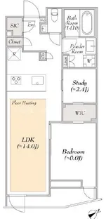 ルミークスイート恵比寿【3階】の間取り
