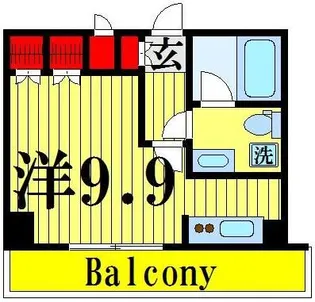 ベルシード梅島ブランシュ【8階】の間取り