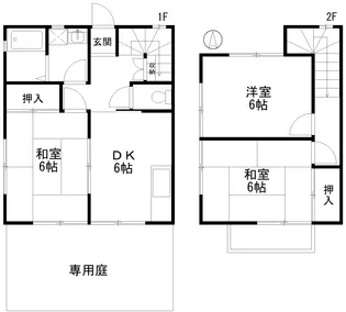 寿テラスハウスの間取り