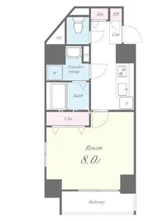 グランクール高輪【8階】の間取り