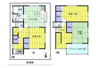 梅田冨澤貸家【1階】の間取り