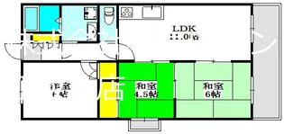 サンハイツ【2階】の間取り