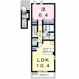 エテルノ フィオーレ A【2階】の間取り