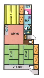 マンションツルマキ【2階】の間取り
