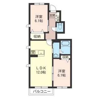 サジテール【1階】の間取り