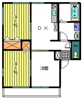 ネット・ヴィラ龍舞A【2階】の間取り
