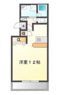 ミヅホマンション【2階】の間取り