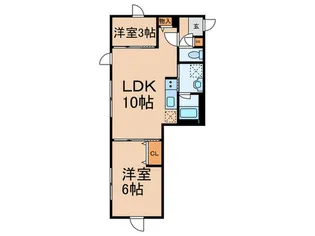 ウェルスクエアイズム桜上水【3階】の間取り
