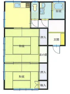 川商アパート【1階】の間取り