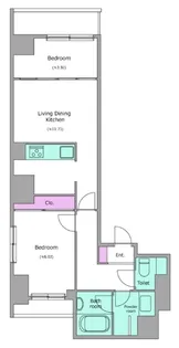 Haluwa芝公園【2階】の間取り
