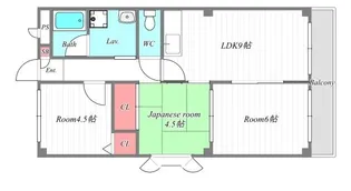 シルクハイム【3階】の間取り