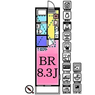 シュガール西前【1階】の間取り
