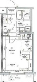 AXAS目黒祐天寺【4階】の間取り