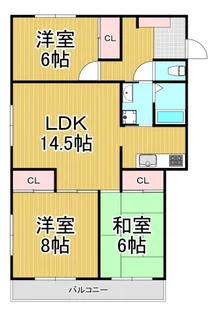 エクセル熊野2【1階】の間取り