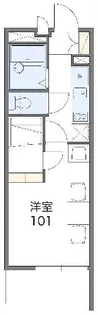レオパレスときわ荘【3階】の間取り
