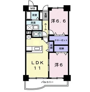 グランドプレステージ熊谷【2階】の間取り
