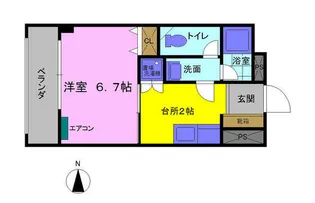サンライト春日【3階】の間取り
