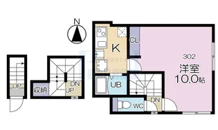 大山フラッグ【3階】の間取り