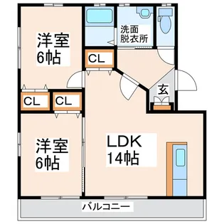 ソレイユ・ヒロ NO.1.2.3【3階】の間取り