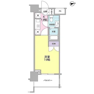 レキシントン・スクエア新宿御苑【2階】の間取り