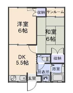 グランドハウスK【1階】の間取り