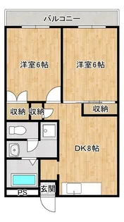 ブラザーマンション湯浅【2階】の間取り