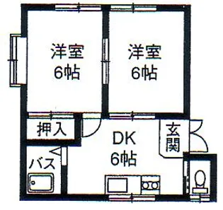 コーポ安藤B棟101号室【1階】の間取り