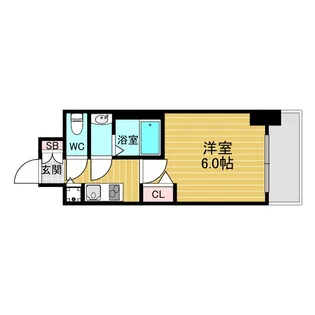 プレサンス東三国エンブレイス【2階】の間取り