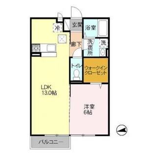 サウスクリスタル【1階】の間取り